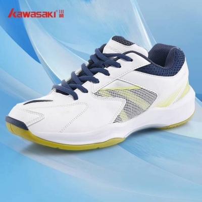 Giày Cầu Lông Kawasaki 176 Trắng Đen Chính Hãng